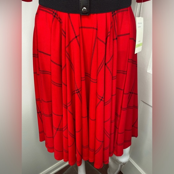 Julian Taylor NWT Red Plaid Women's Dress Pictured AS IS - Picture 4 of 11